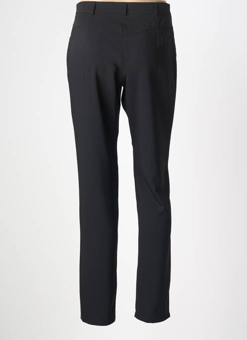 Pantalon drept țesătură poplin mărime normală negru CHRISTINE LAURE femme