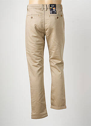 Pantalon chino țesătură poplin mărime normală bej BENSON & CHERRY homme