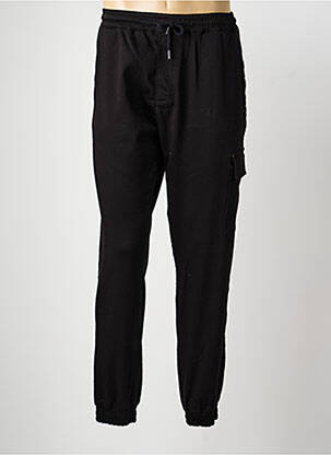 Pantalon cargo talie elastică mărime normală negru BENSON & CHERRY bărbat