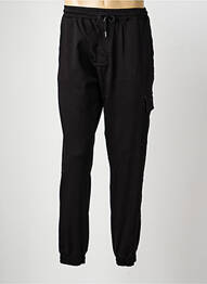 Pantalon cargo talie elastică mărime normală negru BENSON & CHERRY homme