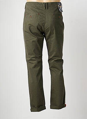 Pantalon chino țesătură poplin mărime normală verde BENSON & CHERRY bărbat