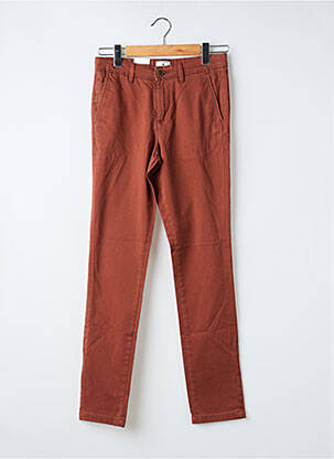 Pantalon chino țesătură poplin mărime normală portocalie JACK & JONES bărbat
