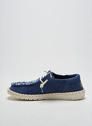 Adidași închidere elastică toc plat până la 3 cm albastru HEY DUDE femeie