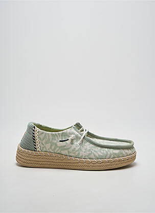Adidași închidere elastică toc plat până la 3 cm verde HEY DUDE femeie