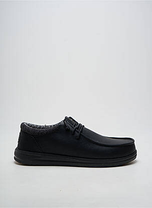 Adidași închidere elastică vârf rotund negru HEY DUDE bărbat