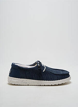 Adidași închidere elastică toc plat până la 3 cm albastru HEY DUDE femeie