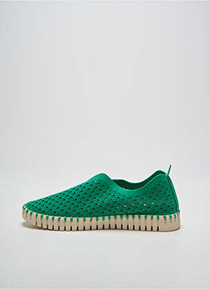 Mocasini vârf rotund toc de 4 la 6 cm verde ILSE JACOBSEN femeie