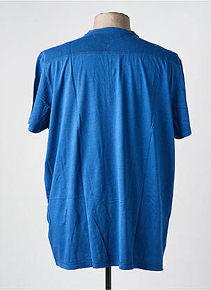 Tricou croială dreaptă mâneci scurte albastru MARVELIS bărbat