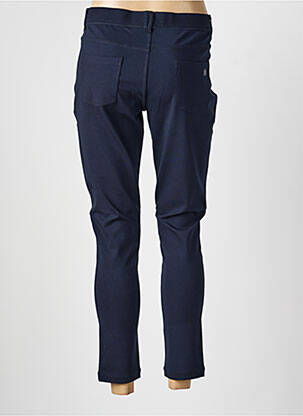 Pantalon slim talie elastică mărime normală albastru TBS femeie