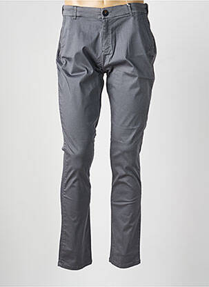 Pantalon chino țesătură poplin mărime normală gri TBS femeie