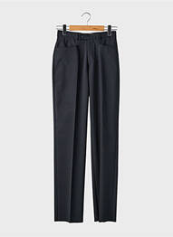 Pantalon drept talie cu cleme talie înaltă negru GIANNI MARCO femeie