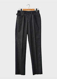 Pantalon drept talie cu cleme talie înaltă negru GIANNI MARCO femeie