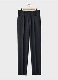 Pantalon drept talie cu cleme talie înaltă negru GIANNI MARCO femeie