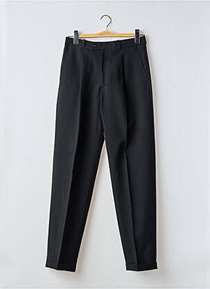 Pantalon drept talie cu cleme talie înaltă negru KOZOM bărbat