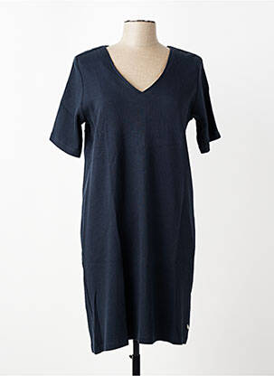 Rochie midi mâneci scurte mâneci scurte albastru TBS femeie