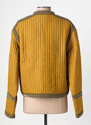 Jachete casual guler rotund galben MKT STUDIO femeie