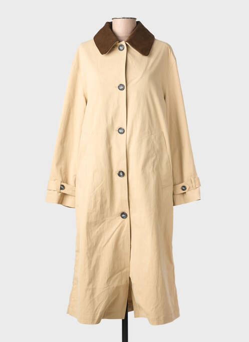 Trench țesătură poplin fără glugă bej YERSE femme