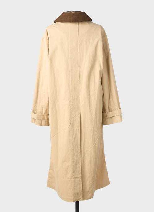 Trench țesătură poplin fără glugă bej YERSE femme