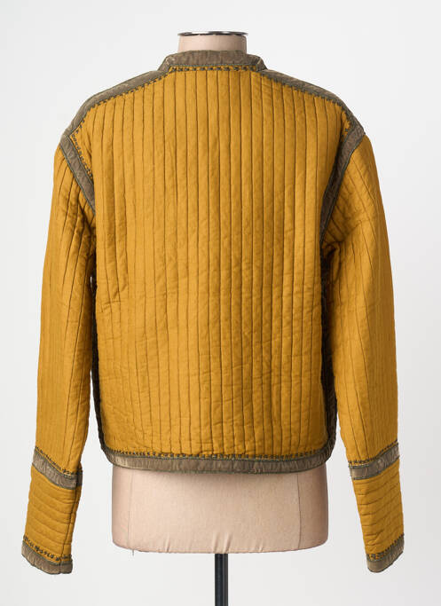 Jachete casual guler rotund galben MKT STUDIO femme