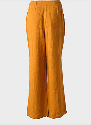 Pantalon drept talie elastică galben ZILCH femeie