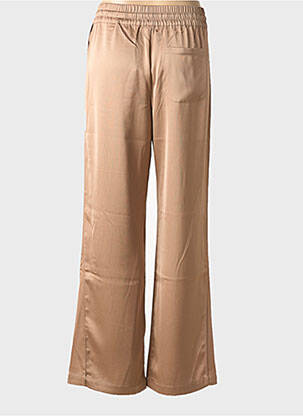 Pantalon evazat talie elastică bej YAYA femeie