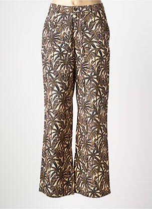 Pantalon drept talie elastică bej MKT STUDIO femeie