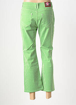 Pantalon 7/8 închidere cu fermoar sub clapetă cu nasturi verde FREEMAN T.PORTER femeie