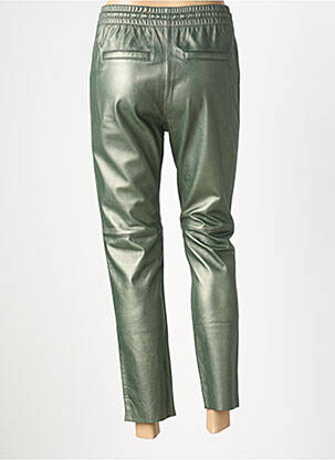 Pantalon slim talie elastică verde OAKWOOD femeie