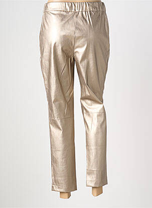 Pantalon slim talie elastică auriu CATNOIR femeie