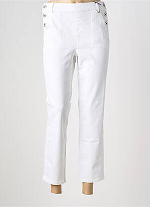 Pantalon 7/8 buzunare alb FREEMAN T.PORTER femeie