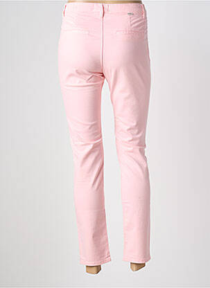 Pantalon slim buzunare roz deschis HAPPY femeie