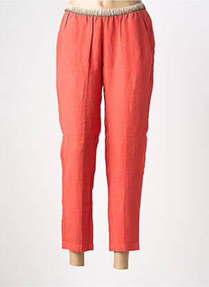 Pantalon 7/8 talie elastică portocalie HARTFORD femeie