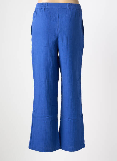 Pantalon drept talie elastică albastru ZILCH femme