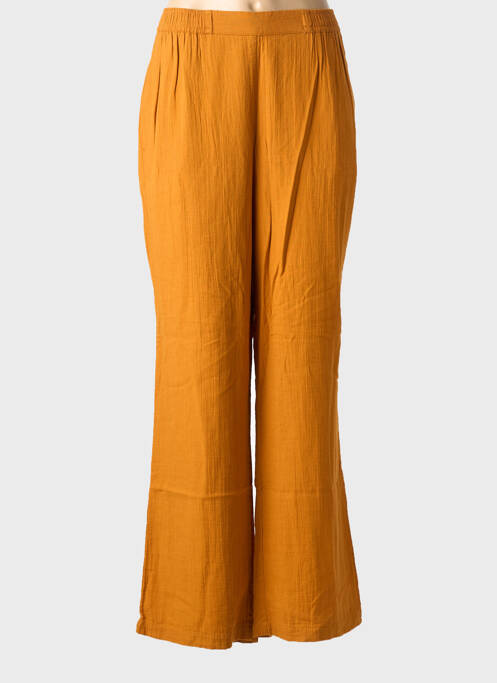Pantalon drept talie elastică galben ZILCH femme