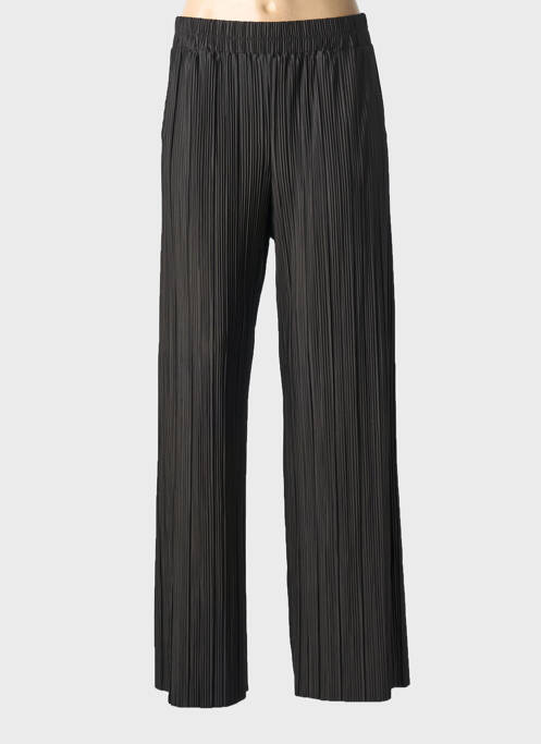 Pantalon drept talie elastică negru YAYA femme