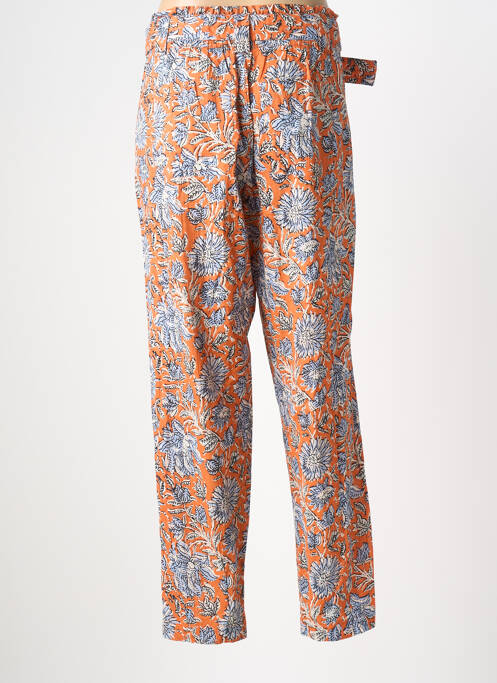 Pantalon drept talie elastică portocaliu YERSE femme