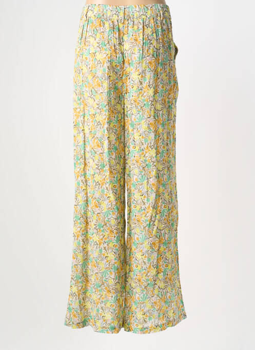 Pantalon evazat talie elastică galben INDI & COLD femme