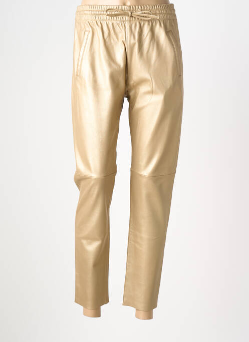 Pantalon slim talie elastică auriu OAKWOOD femme