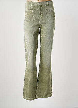 Pantalon drept elasticitate mărime normală verde FIVE femeie