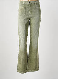 Pantalon drept elasticitate mărime normală verde FIVE femme