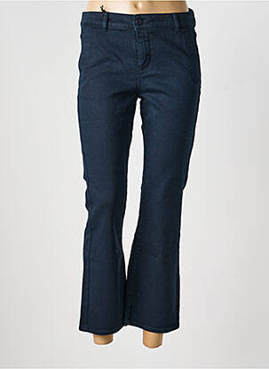 Pantalon 7/8 elasticitate mărime normală albastru HAPPY femeie