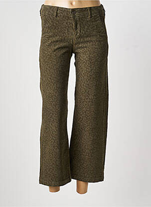Pantalon 7/8 elasticitate mărime normală verde HAPPY femeie
