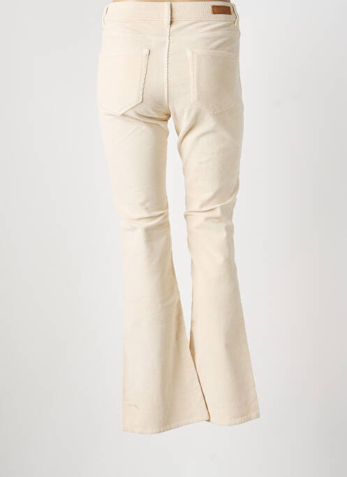 Pantalon evazat elasticitate mărime normală bej HAPPY femme