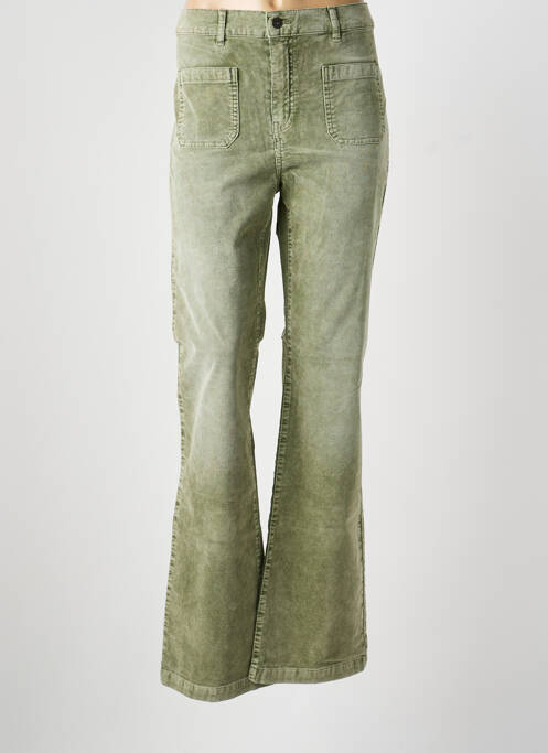Pantalon drept elasticitate mărime normală verde FIVE femme