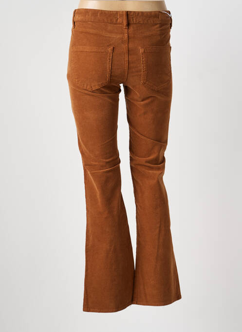 Pantalon evazat elasticitate mărime normală maro HAPPY femme