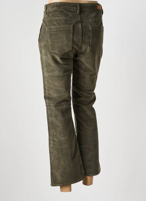 Pantalon 7/8 elasticitate mărime normală verde HAPPY femme