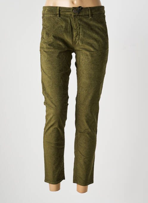 Pantalon 7/8 elasticitate mărime normală verde FIVE femme