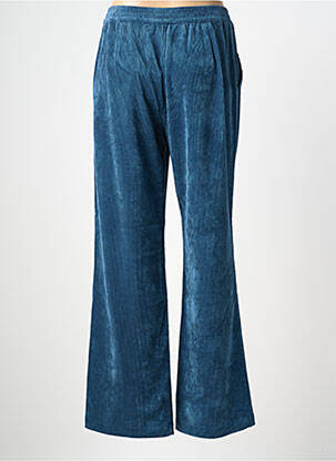Pantalon drept talie elastică mărime normală albastru MKT STUDIO femeie