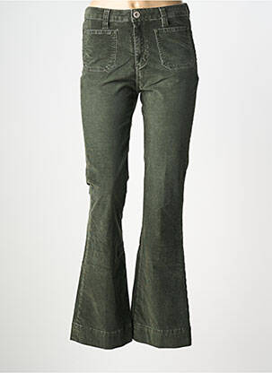 Pantalon evazat mărime normală mărime normală verde DENIM STUDIO femeie