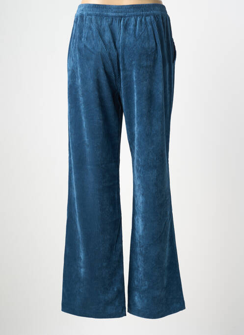 Pantalon drept talie elastică mărime normală albastru MKT STUDIO femme